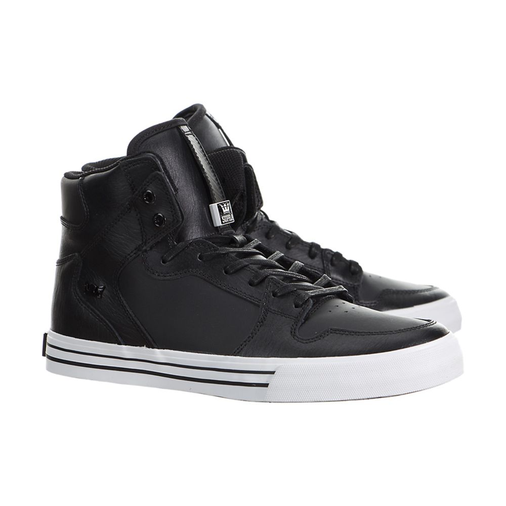 Baskets Montantes Supra Vaider Noir Black/White Homme | EEG-26551110